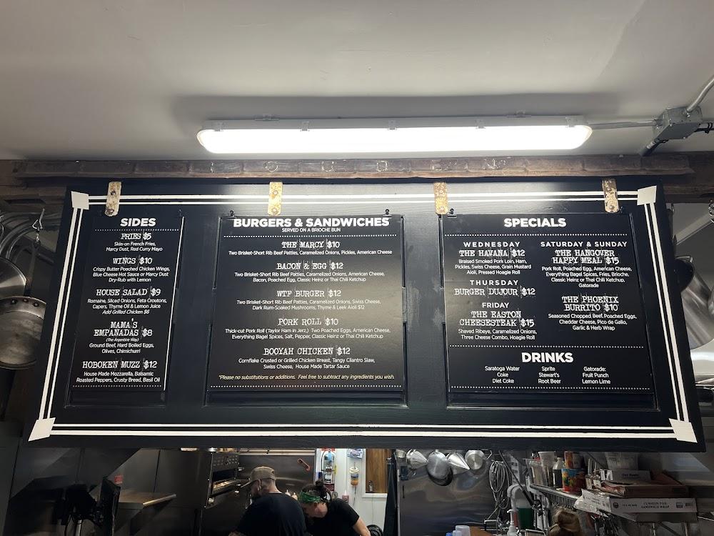 Marcy's Hamburgers Menu image 1