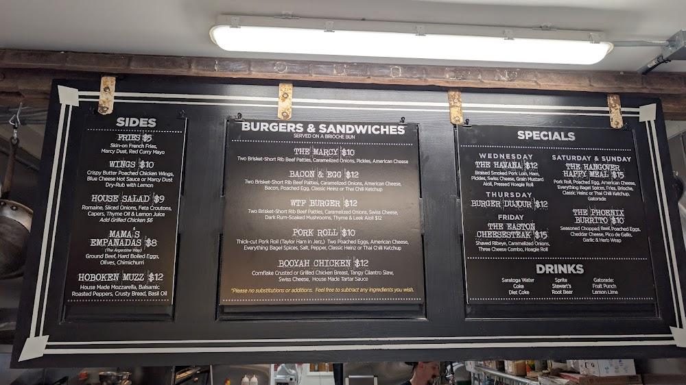 Marcy's Hamburgers Menu image 2