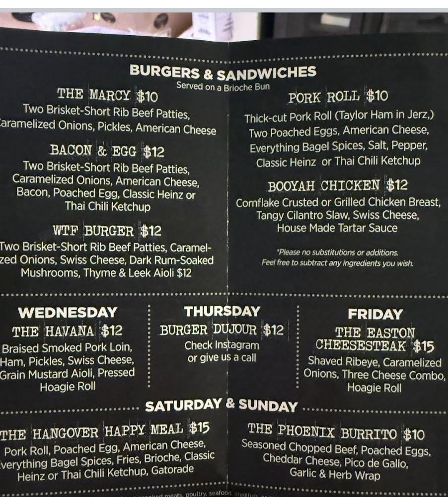 Marcy's Hamburgers Menu image 3